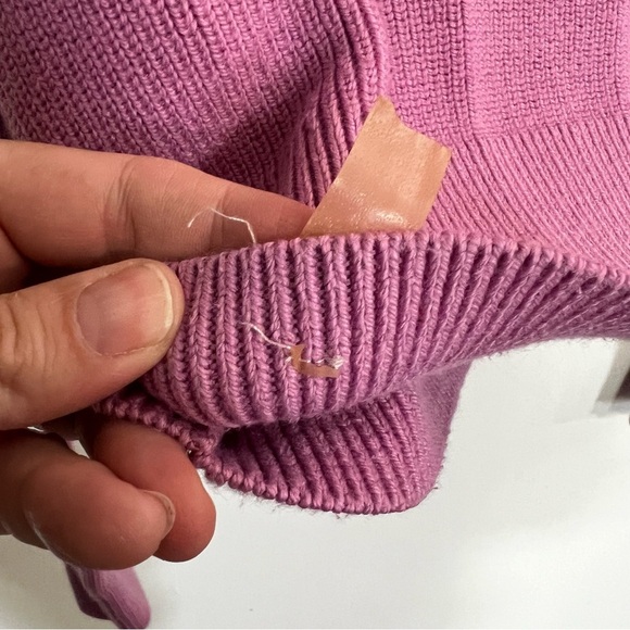 Lululemon Collared Merino Wool Blend Sweater in Dahlia Mauve - Picture 15 of 16